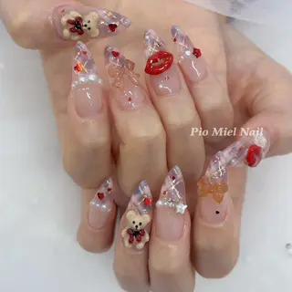 ネイル momo 長さだしのネイルデザイン