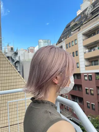 ミディアム カラー エクリ麻布十番店所属・髪質改善/ 縮毛矯正/相原聡のヘアスタイル