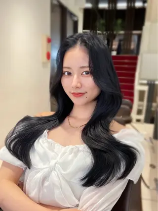 ロング 映える顔まわり/前髪 特化 💗 ユキマのヘアスタイル