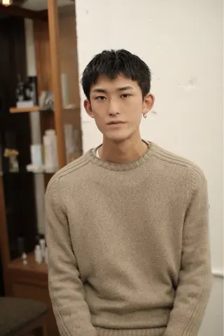 ショート メンズ 木村陸弥 似合わせ 透明感カラー🌿のヘアスタイル