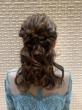 ミディアム ヘアアレンジ シャドールーツ美容師 篠原康太のヘアスタイル