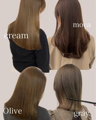 セミロング オートル所属・渋谷透明感カラー🩵 愛優美のヘアスタイル