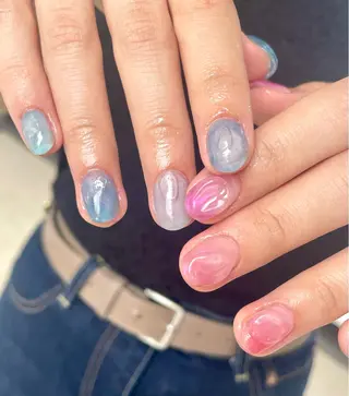 ショート m kaori𓃟のネイルデザイン