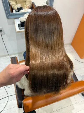 セミロング 🍊髪質改善🍊縮毛 矯正🍊濱野紗奈🍊のヘアスタイル