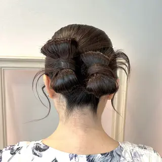 ロング ヘアアレンジ 艶髪/柔らかカラー /アレンジ🪞あまにのヘアスタイル