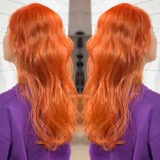 ミディアム カラー ヘアアレンジ マツエク・マツパ 髪質改善×ハイトーン 中田啄也のヘアスタイル