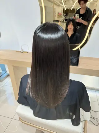 ロング 韓国レイヤー/ 顔まわり/西野和裕のヘアスタイル