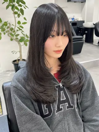 ロング レイヤー/髪質改善 SOA大槻 純也のヘアスタイル