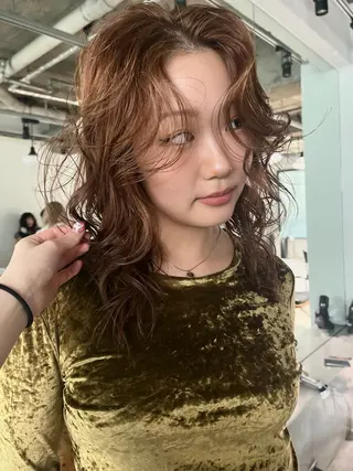 ロング 田中 里奈のヘアスタイル