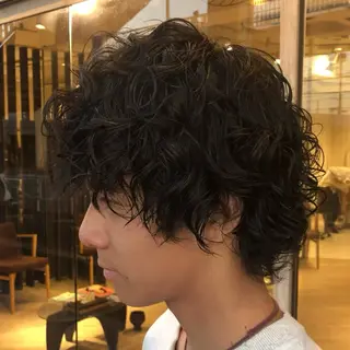 パーマ メンズ メンズパーマは私一択 佐藤有紀のヘアスタイル