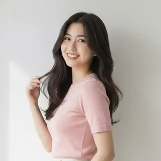 セミロング カラー KIZU 髪質改善 オカルト怪談のヘアスタイル