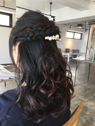 ミディアム セミロング ロング ヘアアレンジ 🌈ディレクター🌈 徳松優希のヘアスタイル