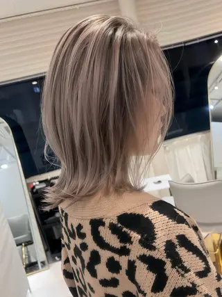 セミロング 心斎橋ヘアカラー 海外ﾚｲﾔｰ/マリナのヘアスタイル
