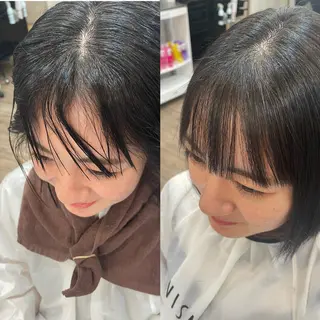 ショート パーマ VISAGE ba.sk 金子詩帆のヘアスタイル