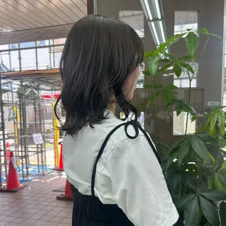 ミディアム ダブルカラー/韓国 ヘア/さわのあかねのヘアスタイル