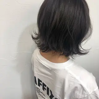 ミディアム カラー GLROW haruhiのヘアスタイル