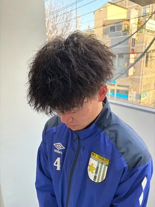パーマ メンズ 髪質改善美容室bokuno町田店所属・メンズ＆髪質改善縮毛 矯正【平山🔥拓哉】のヘアスタイル