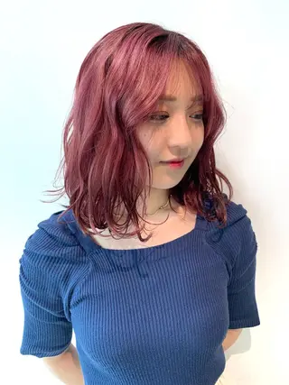 ミディアム カラー ケアブリーチ/ili 村上佳那多のヘアスタイル