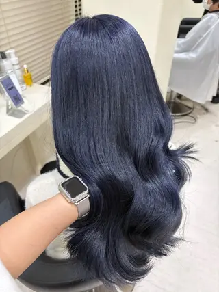 セミロング カラー ヘアアレンジ 💟RINNA 艶カラー💟のヘアスタイル