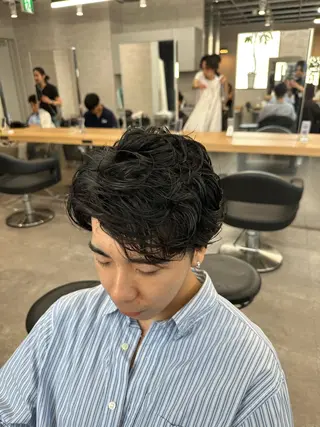 ショート パーマ メンズ 【メンズ特化】 サエキカズマのヘアスタイル