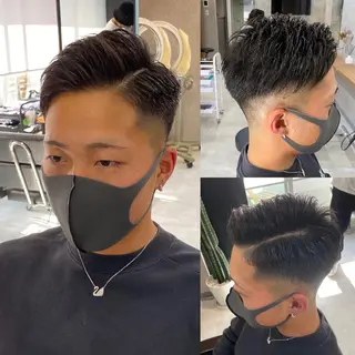 メンズ R/🤎 パーマ&ブリーチ🔥のヘアスタイル