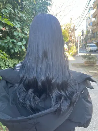 セミロング カラー 👑派手髪/カット 👑ANRYのヘアスタイル