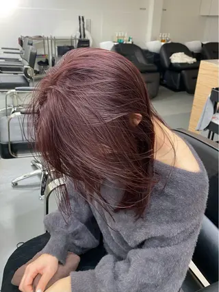 セミロング カラー 村田 りょうやのヘアスタイル