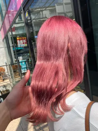 セミロング カラー ヘアアレンジ メンズパーマ名人 TAKUMAのヘアスタイル