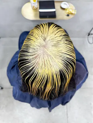 ミディアム カラー パーマ /レイヤー 榛地渉馬 /矢場町のヘアスタイル