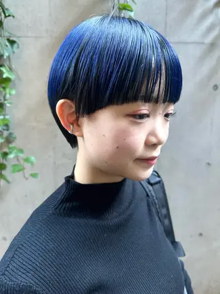 ショート カラー ボブ/ショート 吉田竣のヘアスタイル