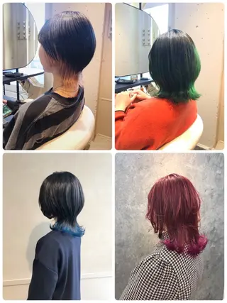 ショート 所渉/韓国レイヤー /ウルフカットのヘアスタイル