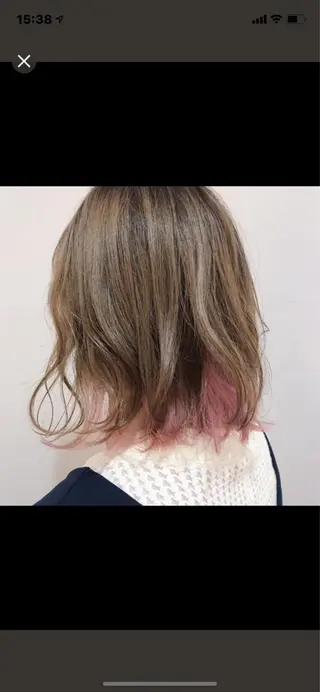 ミディアム 猪股 華乃のヘアスタイル