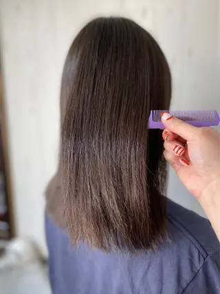 セミロング カラー メンズ ayame りくのヘアスタイル