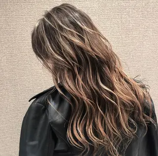 ロング カラー ヘアアレンジ アンドウ ユウ/ レイヤーカット/韓国のヘアスタイル