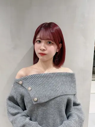 カラー ハイトーン/ブリーチ /ウルフ/しゅーたのヘアスタイル