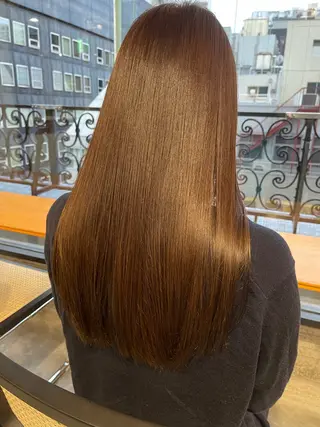 セミロング カラー 髪質改善／レイヤー /柔らかさ/清水のヘアスタイル