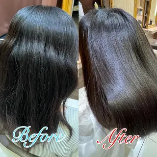 セミロング 長尾菜々美🐰 ／ハイトーンカラーのヘアスタイル