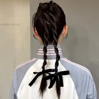 ロング ヘアアレンジ sia所属・Nene Murakamiのヘアスタイル