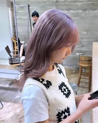 セミロング カラー ヘアアレンジ メンズ ササキカズマ〻透明感 〻色落ち〻赤み消しのヘアスタイル