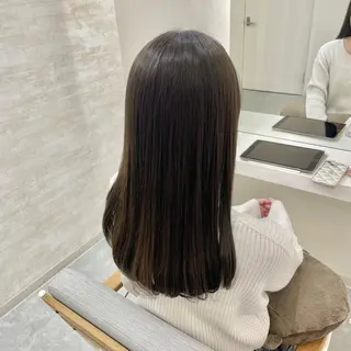 セミロング カラー 髪質改善&ヘアケア /菊池琉那のヘアスタイル