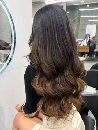 ロング Kotoko🖤/海 外/バレイヤージュのヘアスタイル