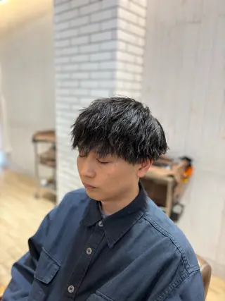 パーマ メンズ メンズカット/センタ ーパート /マミヤのヘアスタイル