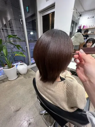 ショート パーマ ✨髪質改善矯正× ブリーチ✨YU-KIのヘアスタイル