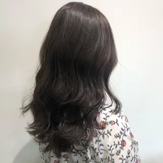 ロング カラー 上平 綾菜のヘアスタイル
