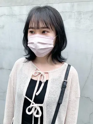 ミディアム カラー ヘアアレンジ yuka .のヘアスタイル