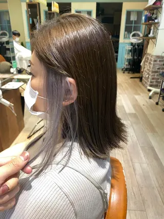 ミディアム 美髪改善・ブリーチ tadasuke⭐️のヘアスタイル