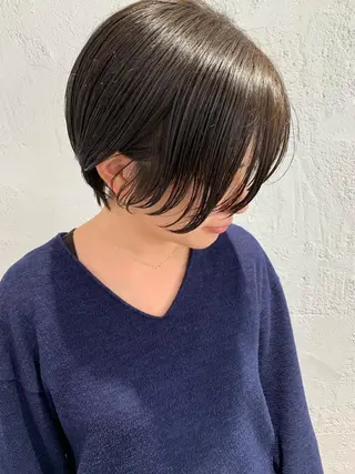 ショート カラー ヘアアレンジ 🫧透明感カラー/ ボブ/小笠原汐海🪽のヘアスタイル