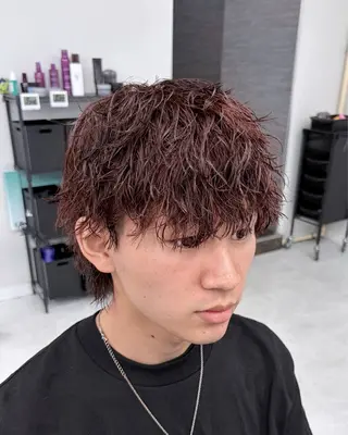 カラー パーマ メンズ 👑メンズ/パーマ/ 小島桐弥👑のヘアスタイル