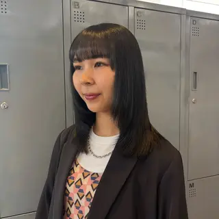 ミディアム ☘️かわいいハイトー ン☘️nonokaのヘアスタイル