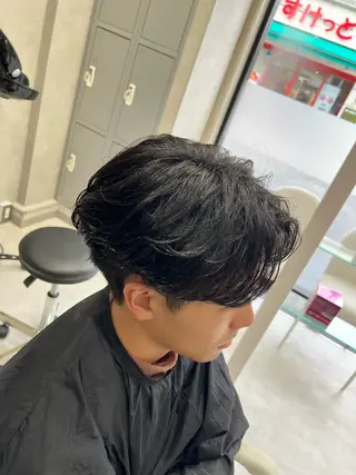 パーマ メンズ SENA 再現性 パーマと縮毛矯正のヘアスタイル